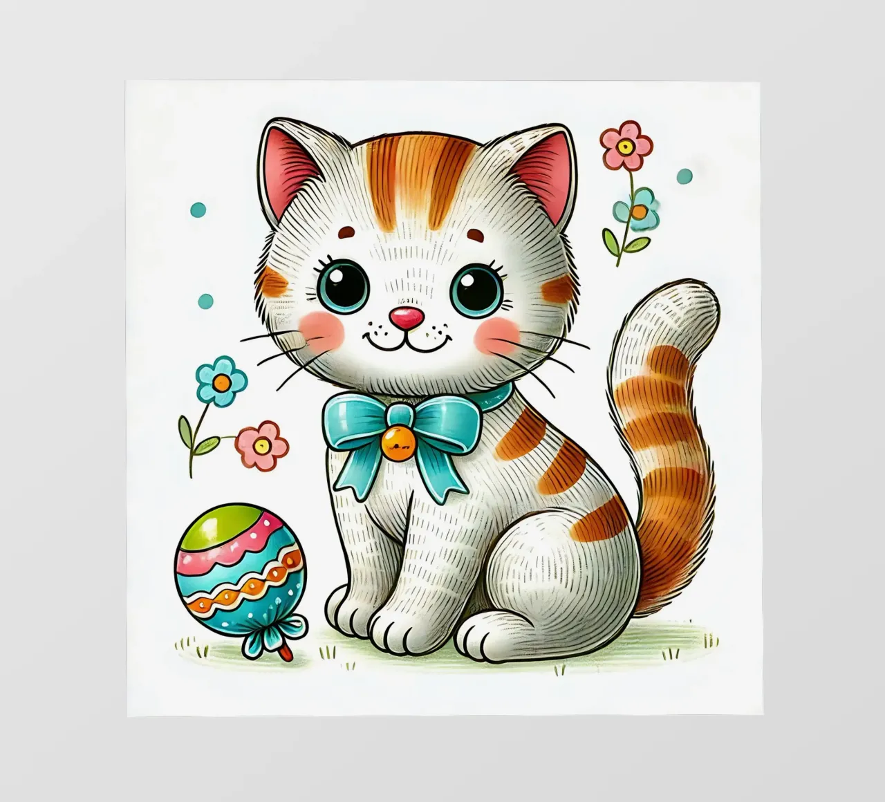 Kat fotobehang van hunde-katzen-tiere