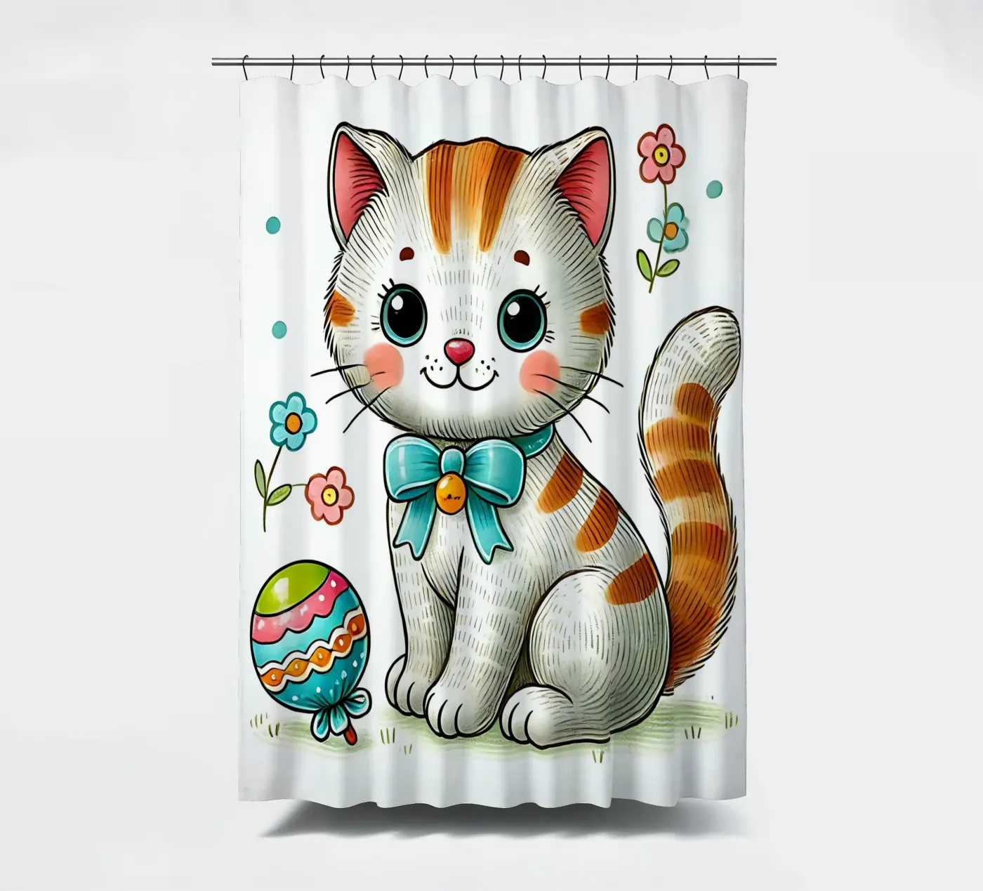 Kat douchegordijn van hunde-katzen-tiere