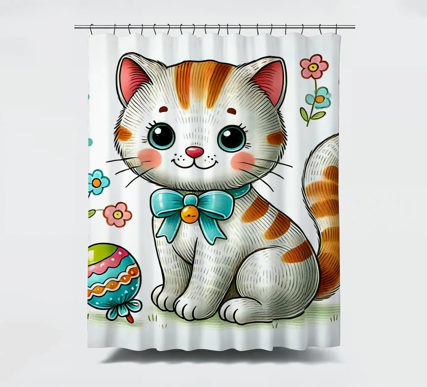 Kat douchegordijn van hunde-katzen-tiere
