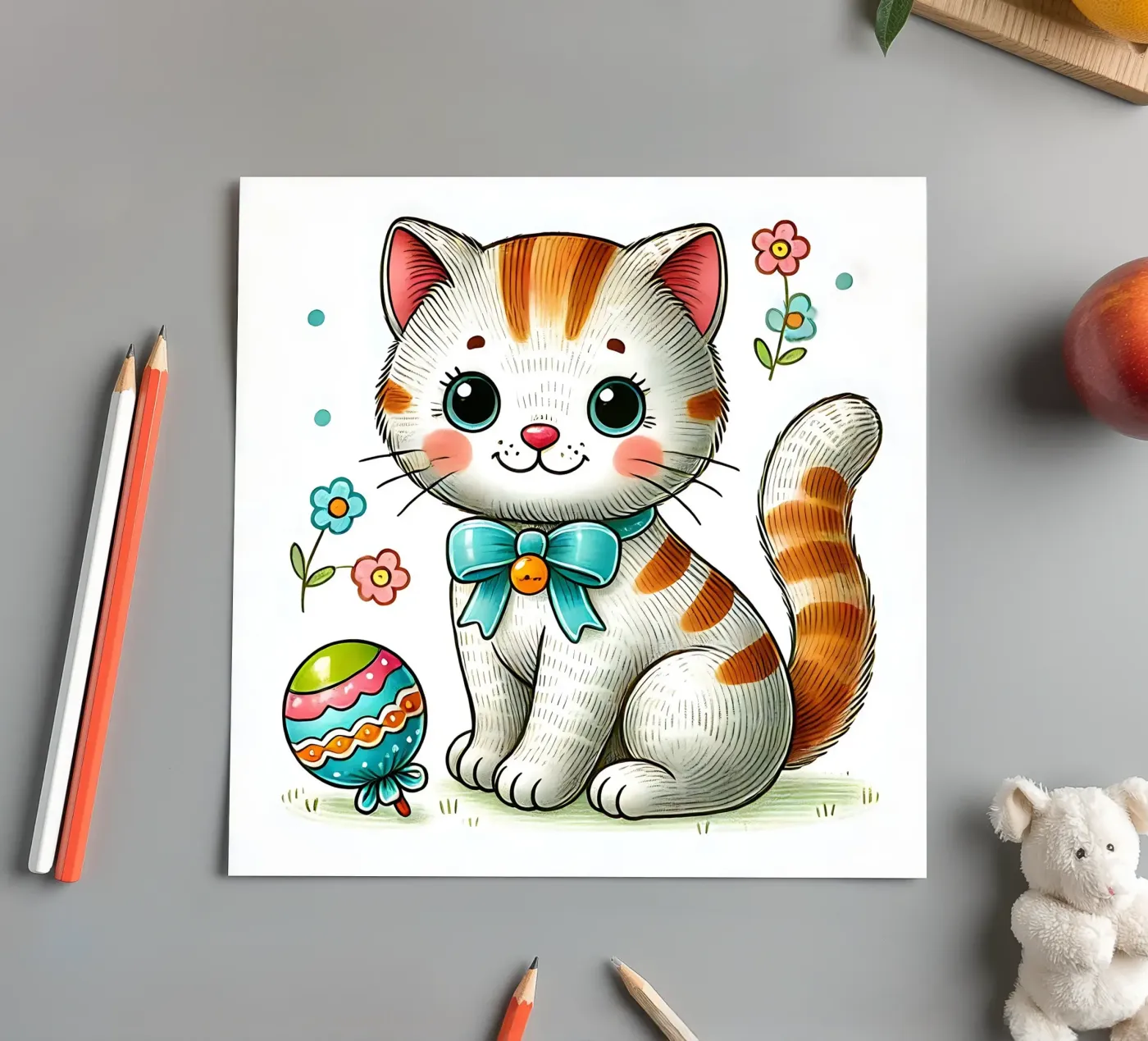 Gatto foglio adesivo da hunde-katzen-tiere