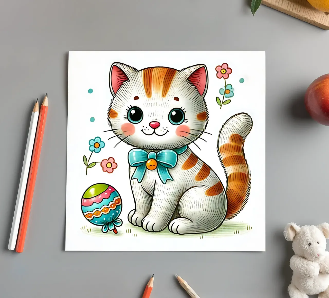 Cat sticker sheet by hunde-katzen-tiere