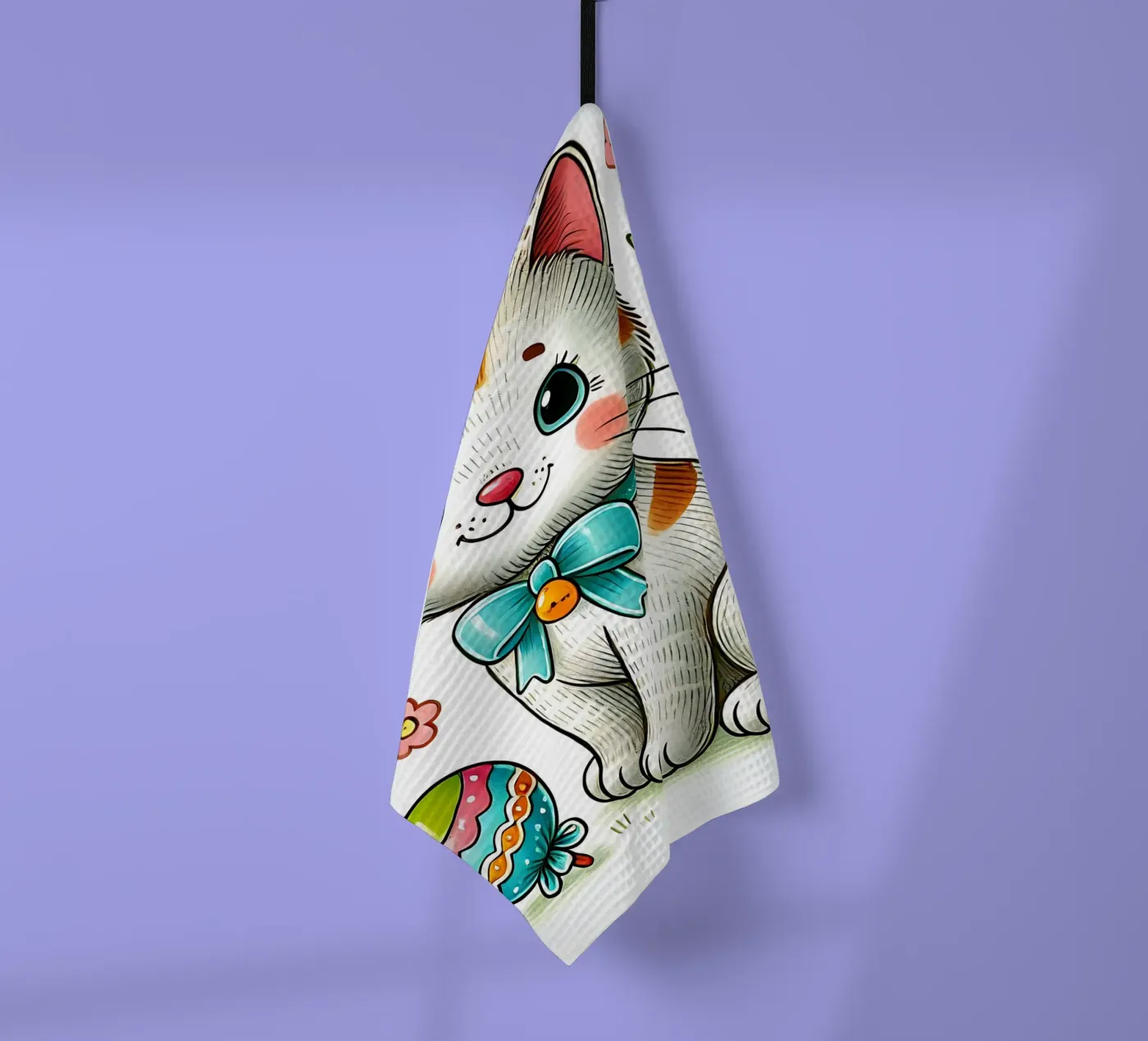 Cat tea towel by hunde-katzen-tiere