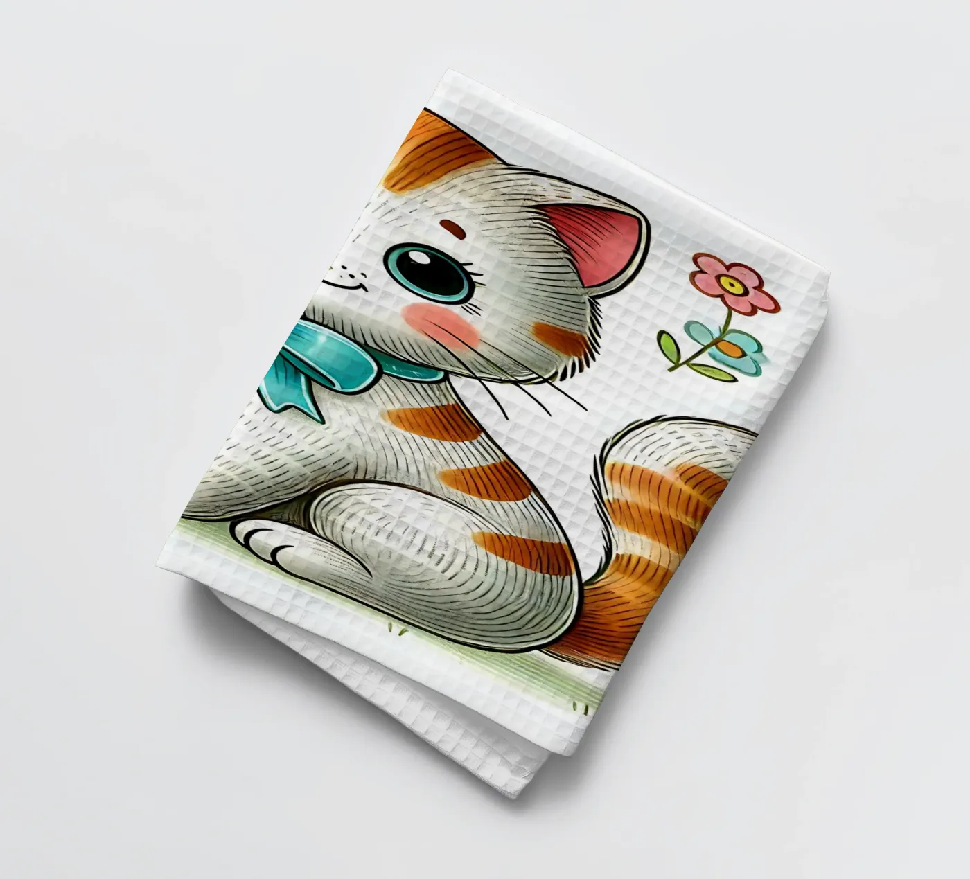Cat tea towel by hunde-katzen-tiere