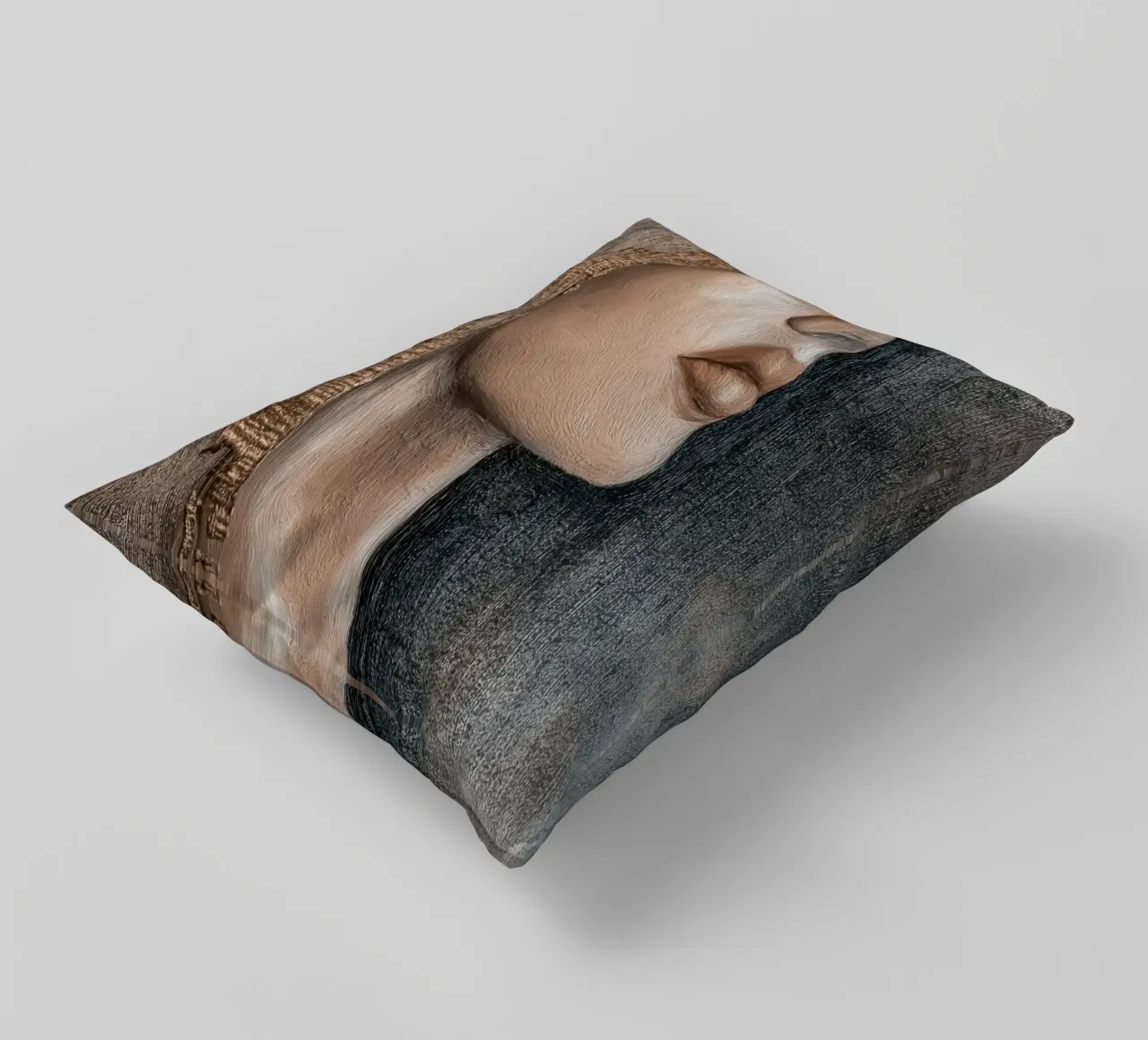 Abstract woman decorative cushion by Imagine