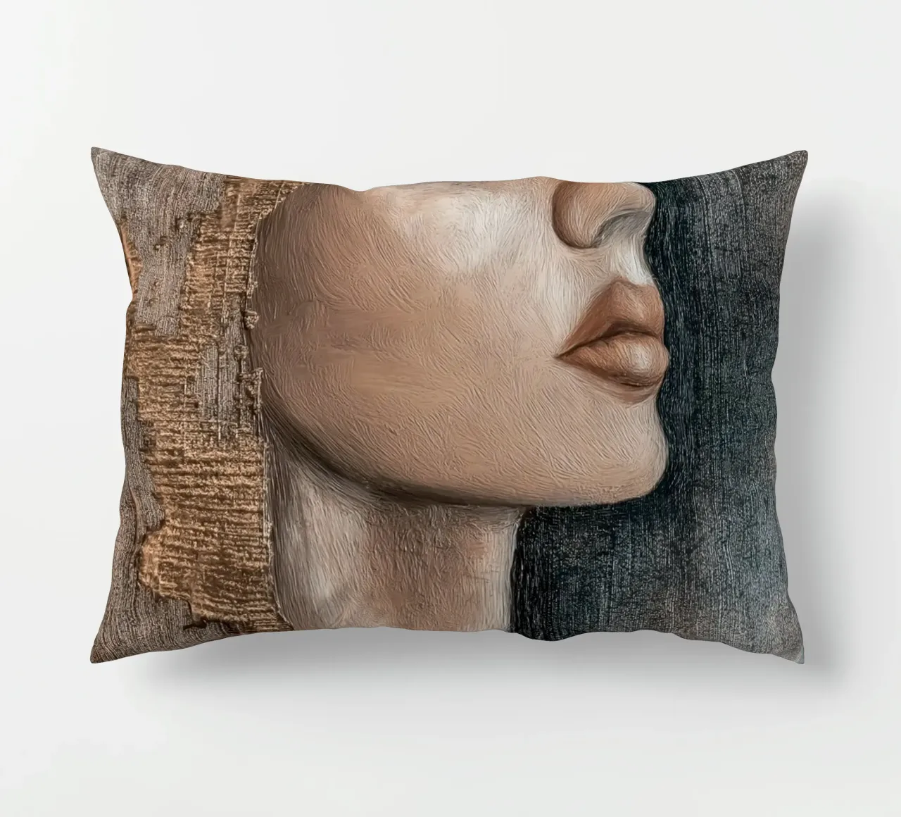 Abstract woman decorative cushion by Imagine
