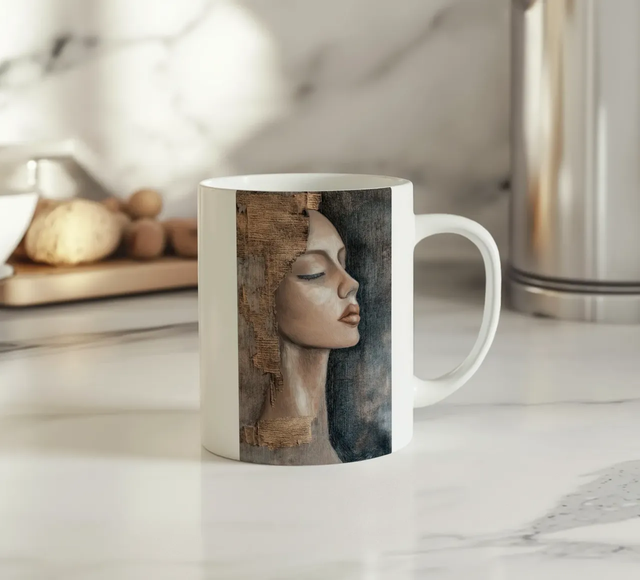 Donna astratta tazza in ceramica da Imagine