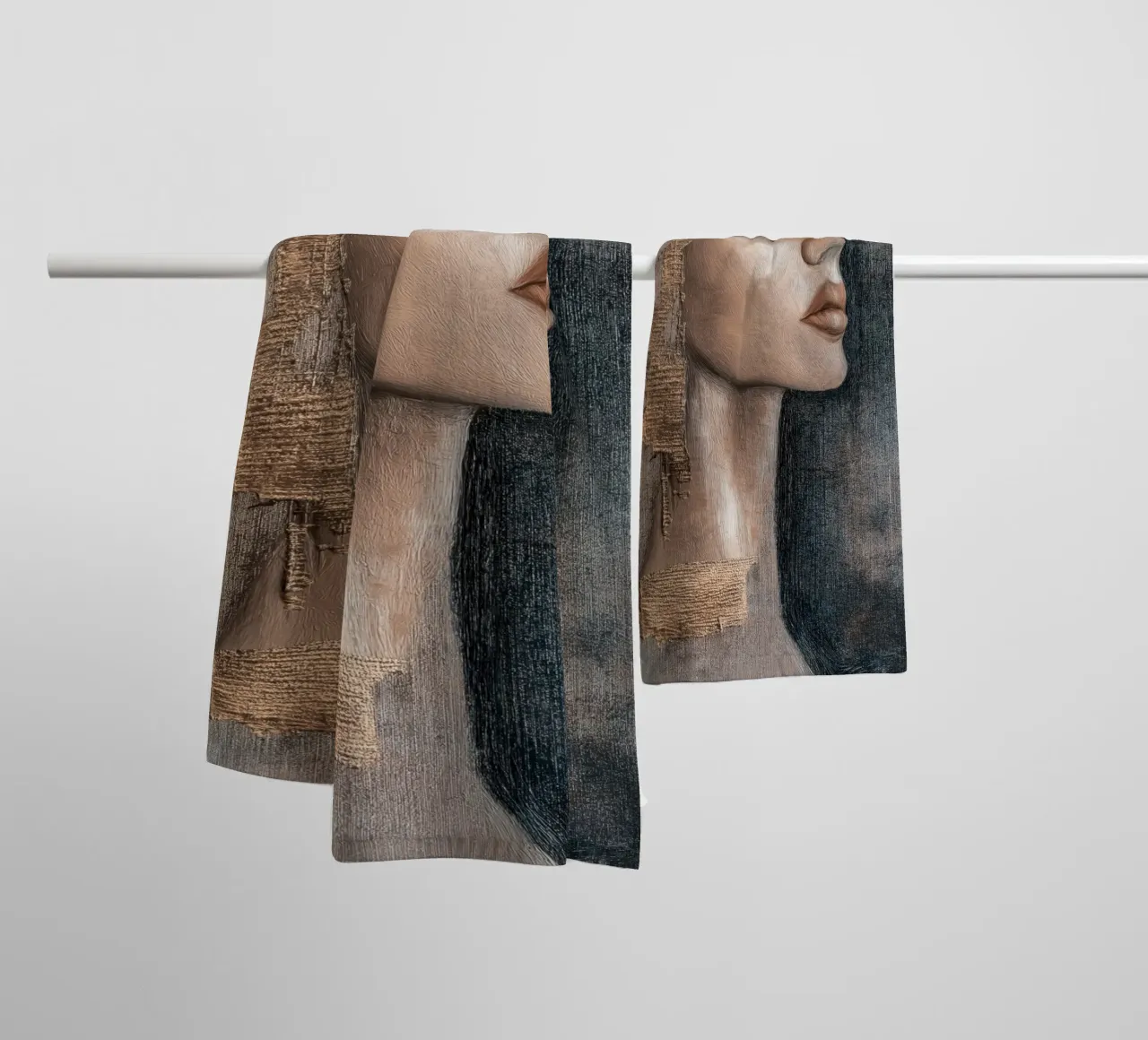 Abstract woman towel by Imagine