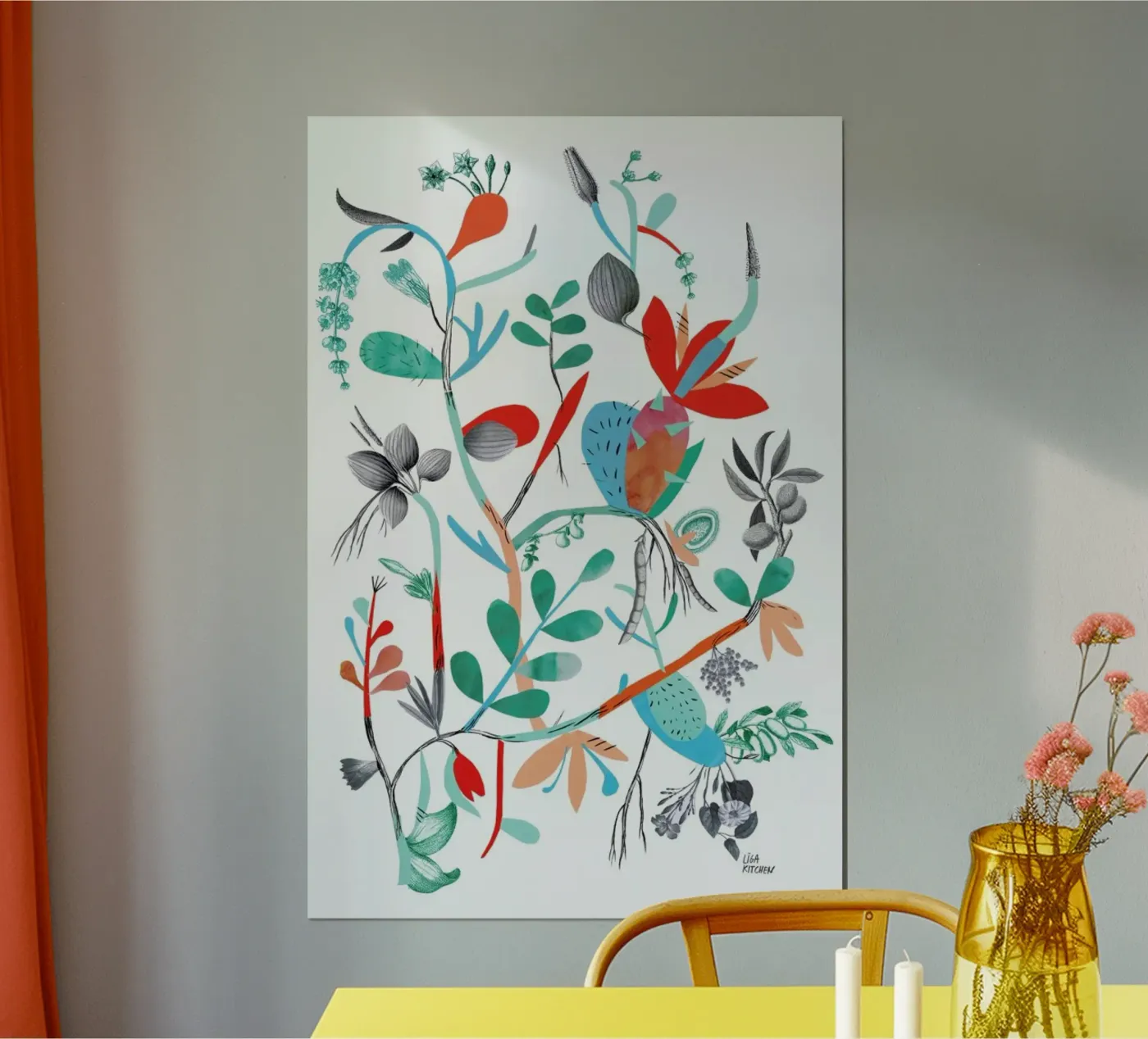 Botanica Orange poster da Liga Kitchen