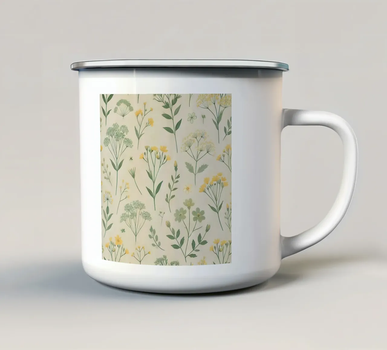 Armonia dei fiori selvatici tazza in smalto da Organic Aesthetics