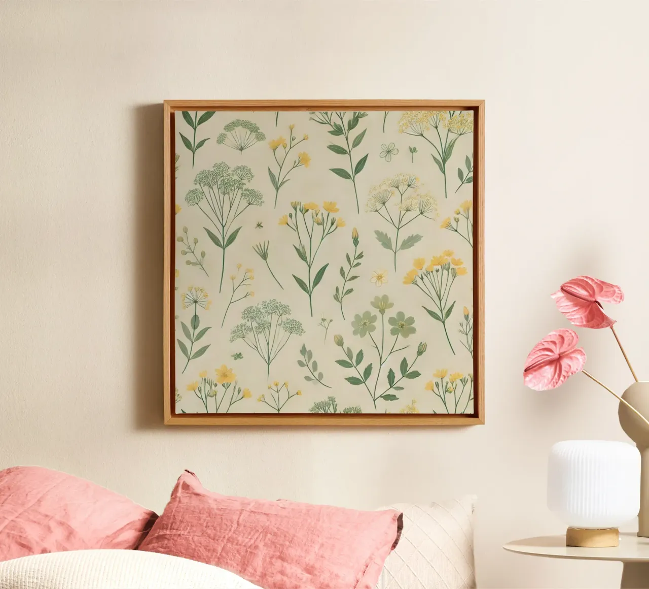 Armonia dei fiori selvatici tela con Cornice a cassetta da Organic Aesthetics