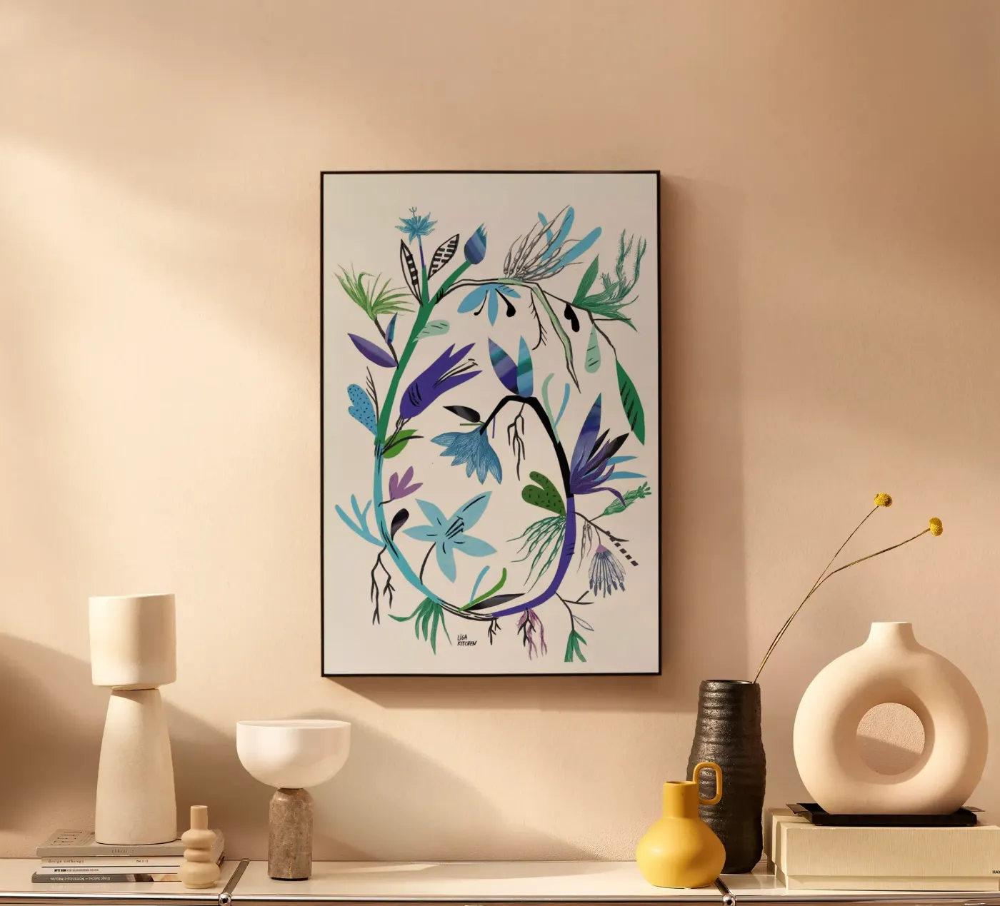 Botanica Clematis White plexiglass da Liga Kitchen