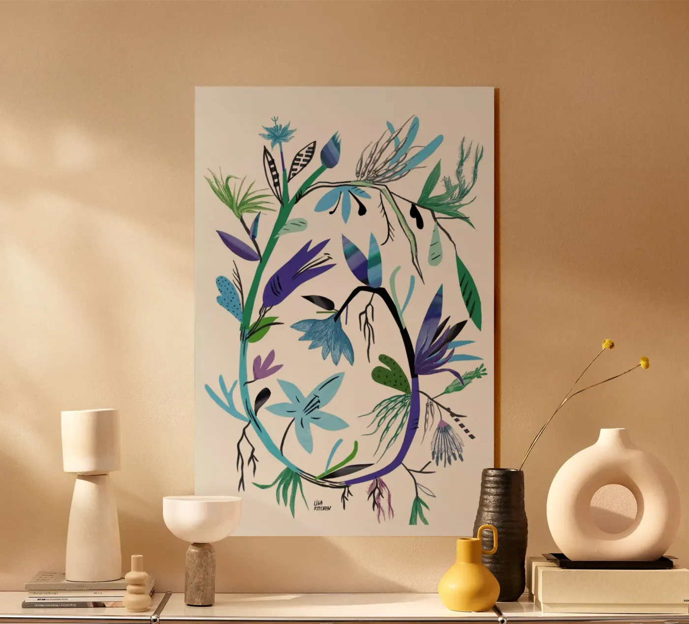 Botanica Clematis White plexiglass da Liga Kitchen