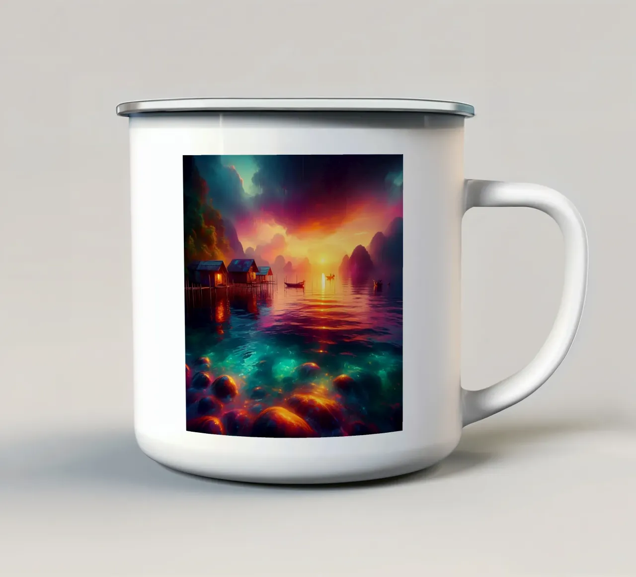 Gioco di colori tazza in smalto da nomad