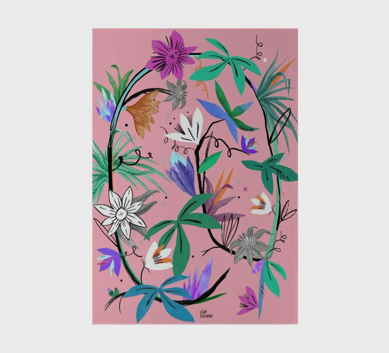 Botanica Passionflower 3 notebook by Liga Kitchen
