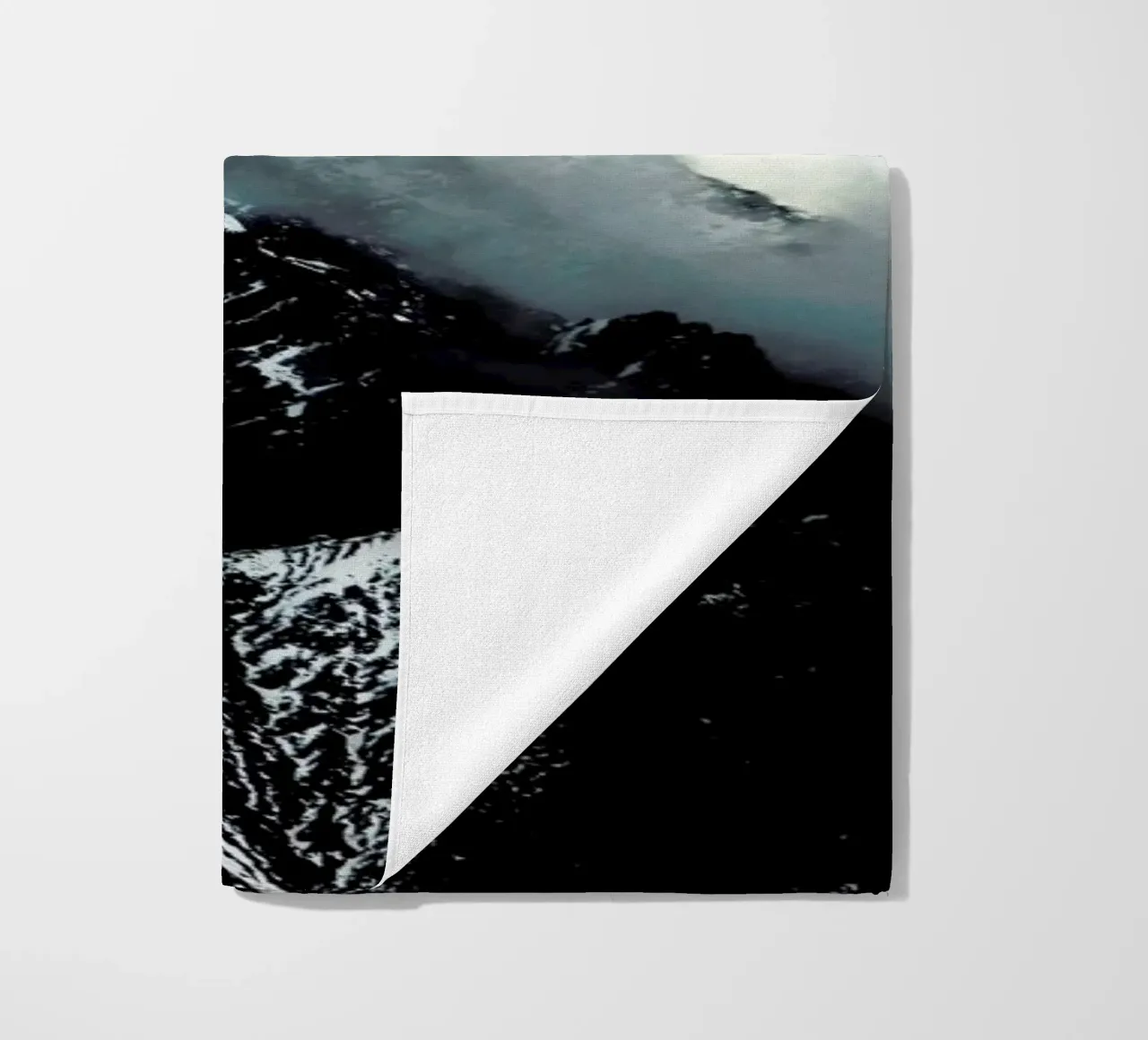 Misty Mountains beach towel by Laura Palm