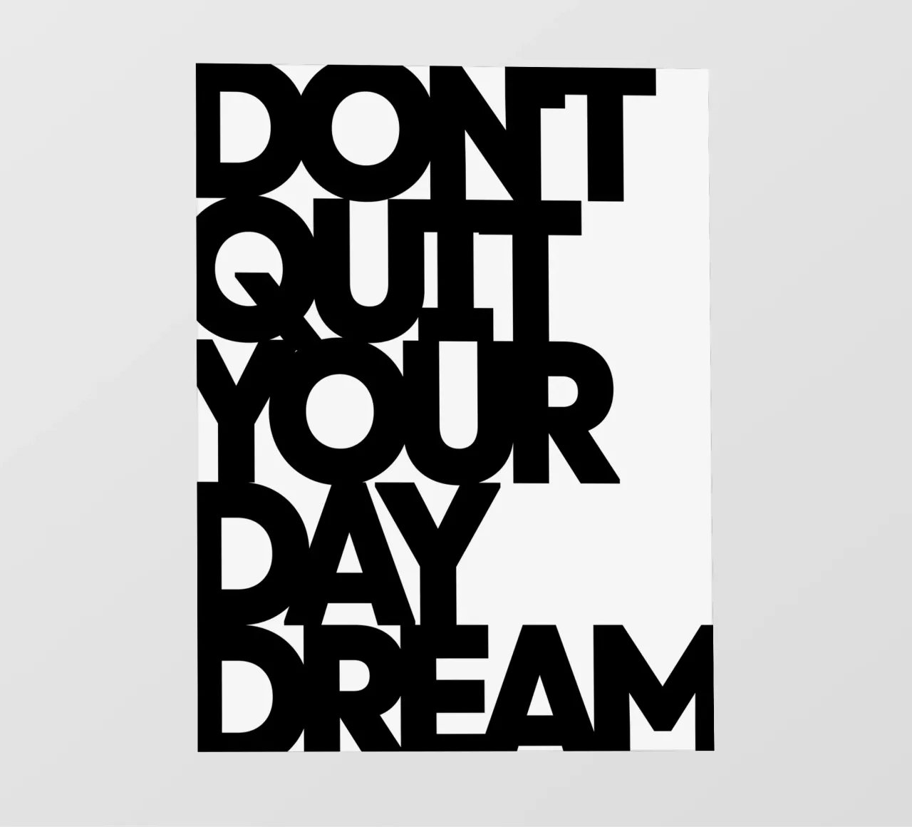 Geef je dagdroom niet op | Motiverende Citaat fotobehang van Inspirify