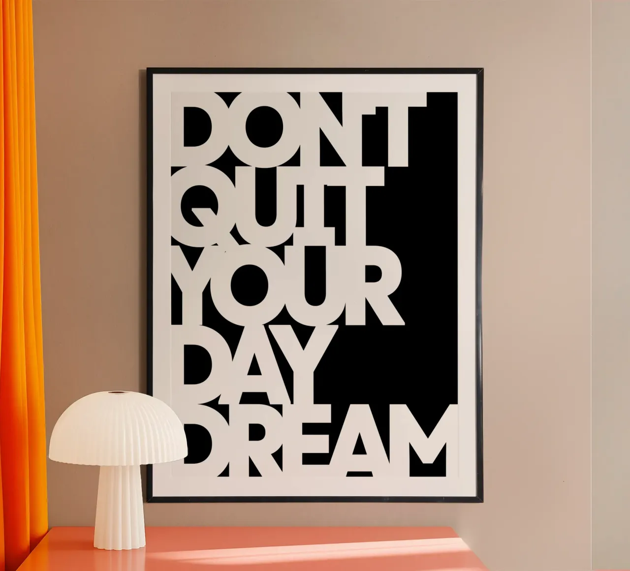 Don't Quit Your Daydream | Motivational Quote hahnemühle by Inspirify