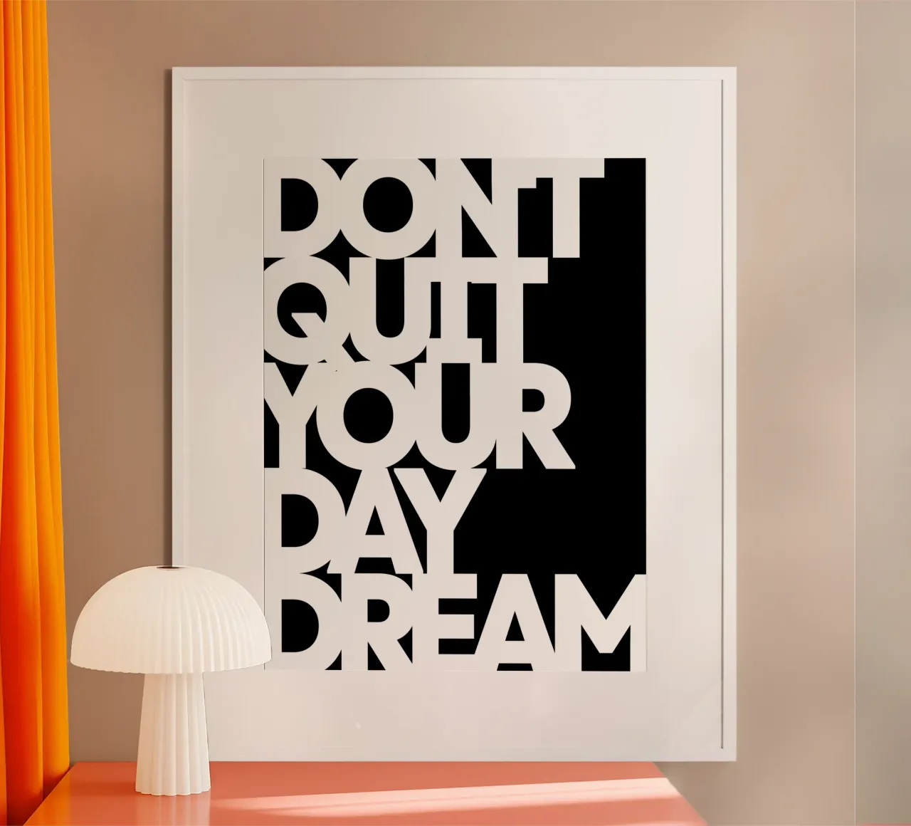 Don't Quit Your Daydream | Motivational Quote hahnemühle by Inspirify