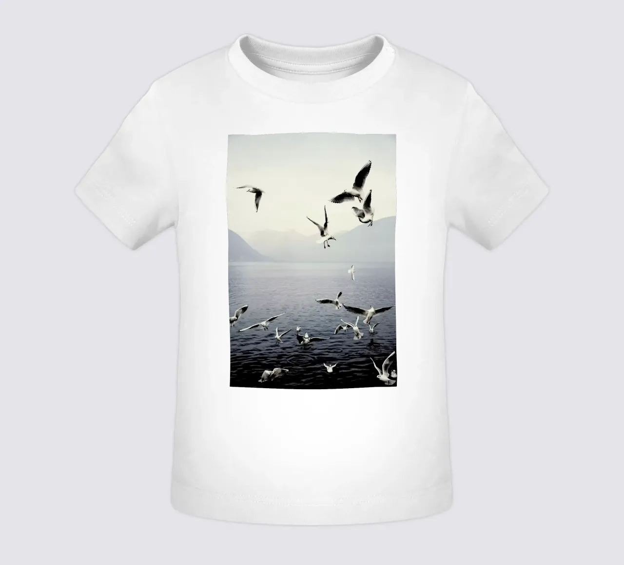 Seagulls baby t-shirt by Laura Palm
