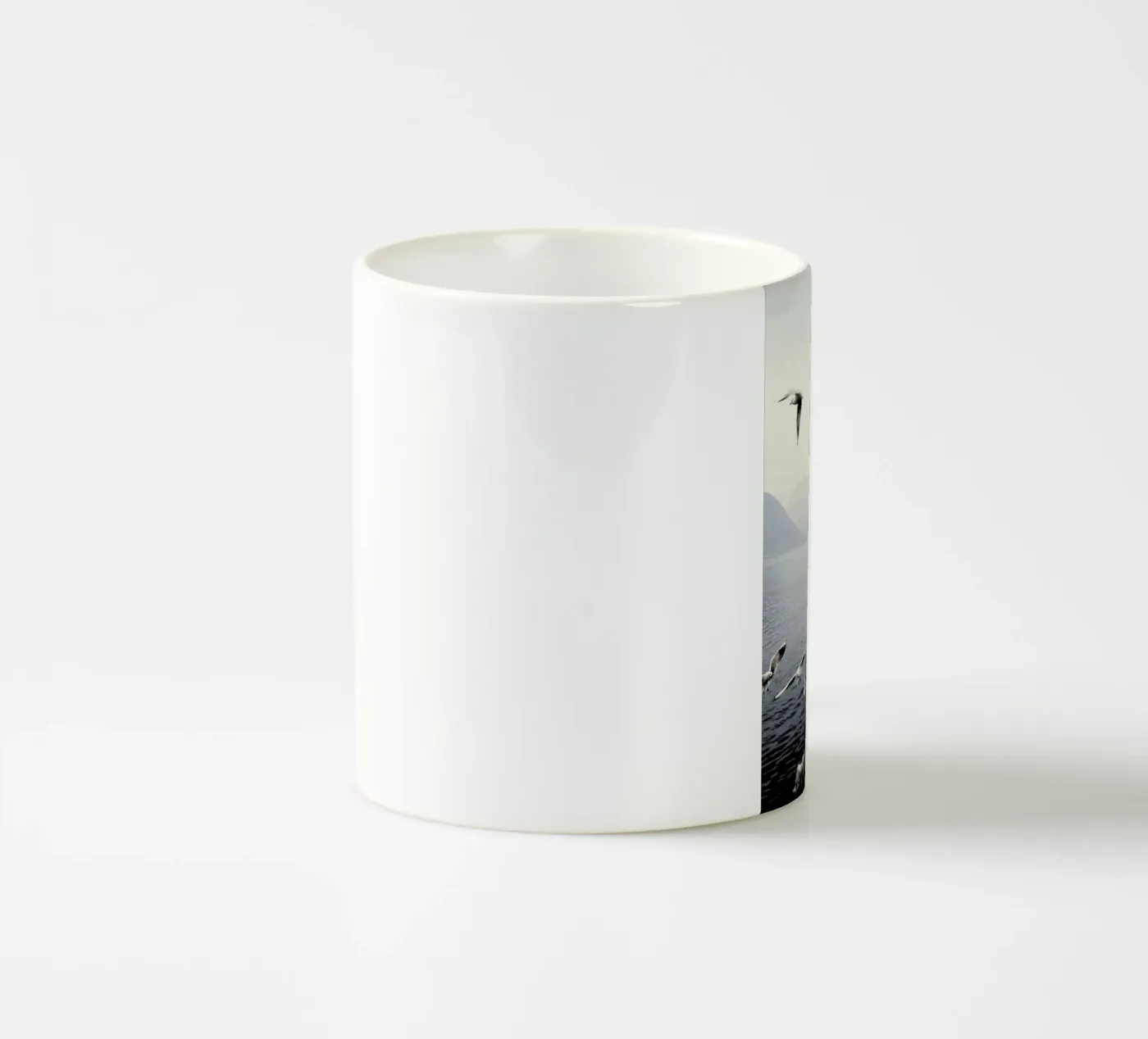 Seagulls ceramic mug by Laura Palm
