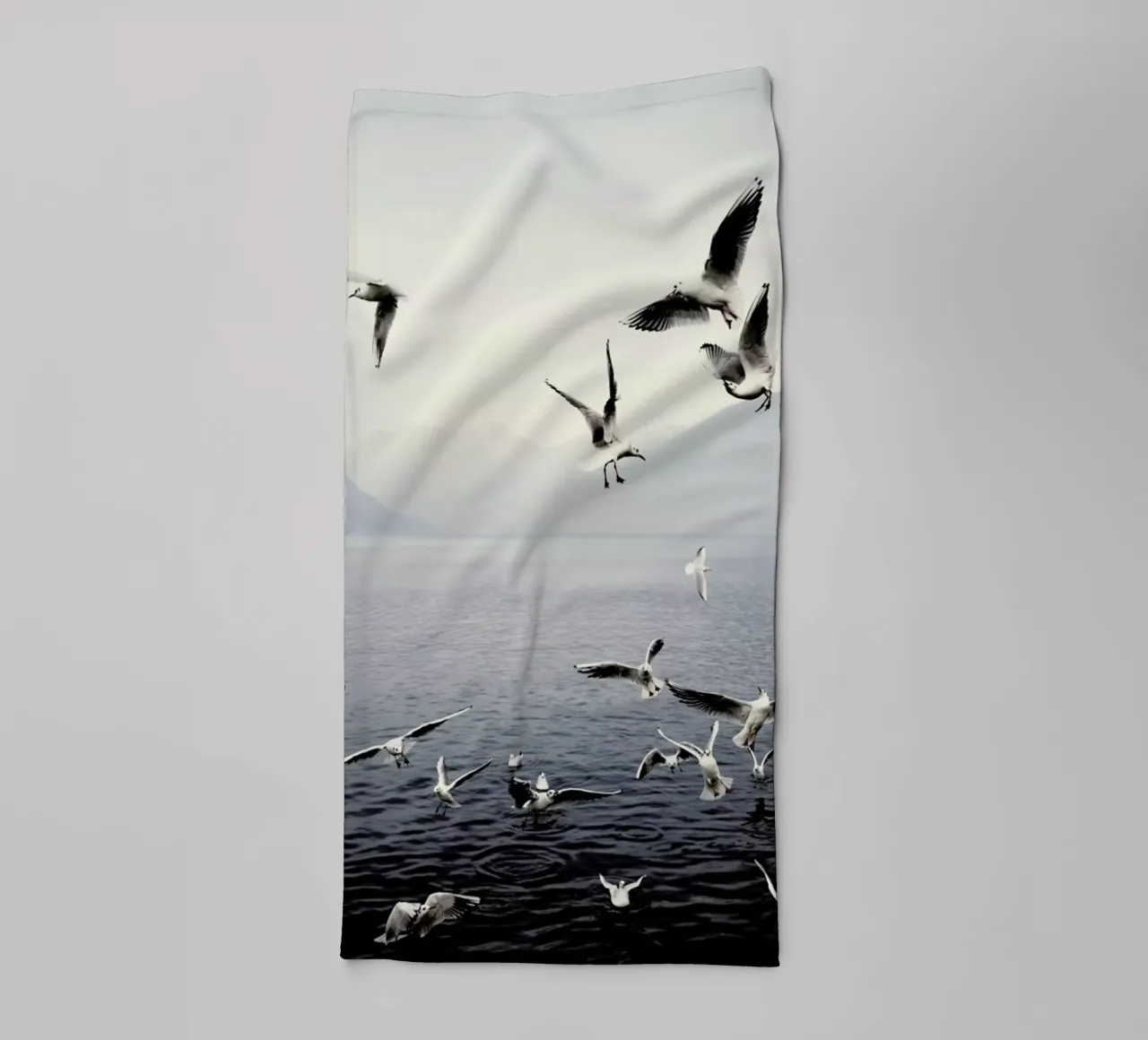 Seagulls towel by Laura Palm