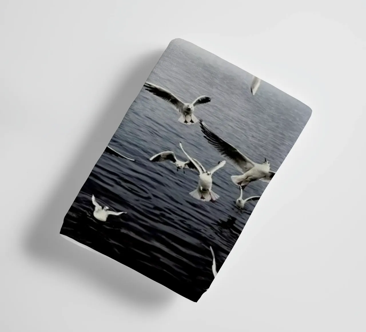 Seagulls towel by Laura Palm