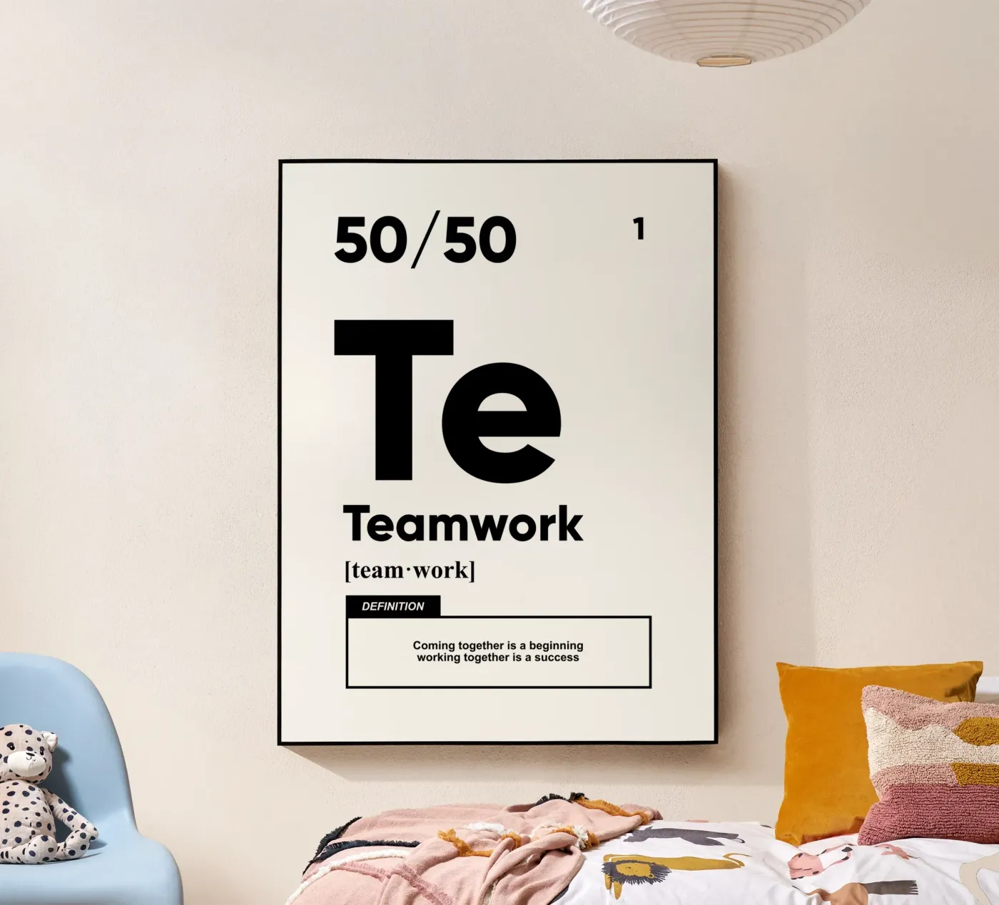 Teamwork Definition | Motivational Quote Acryl-Glas von Inspirify