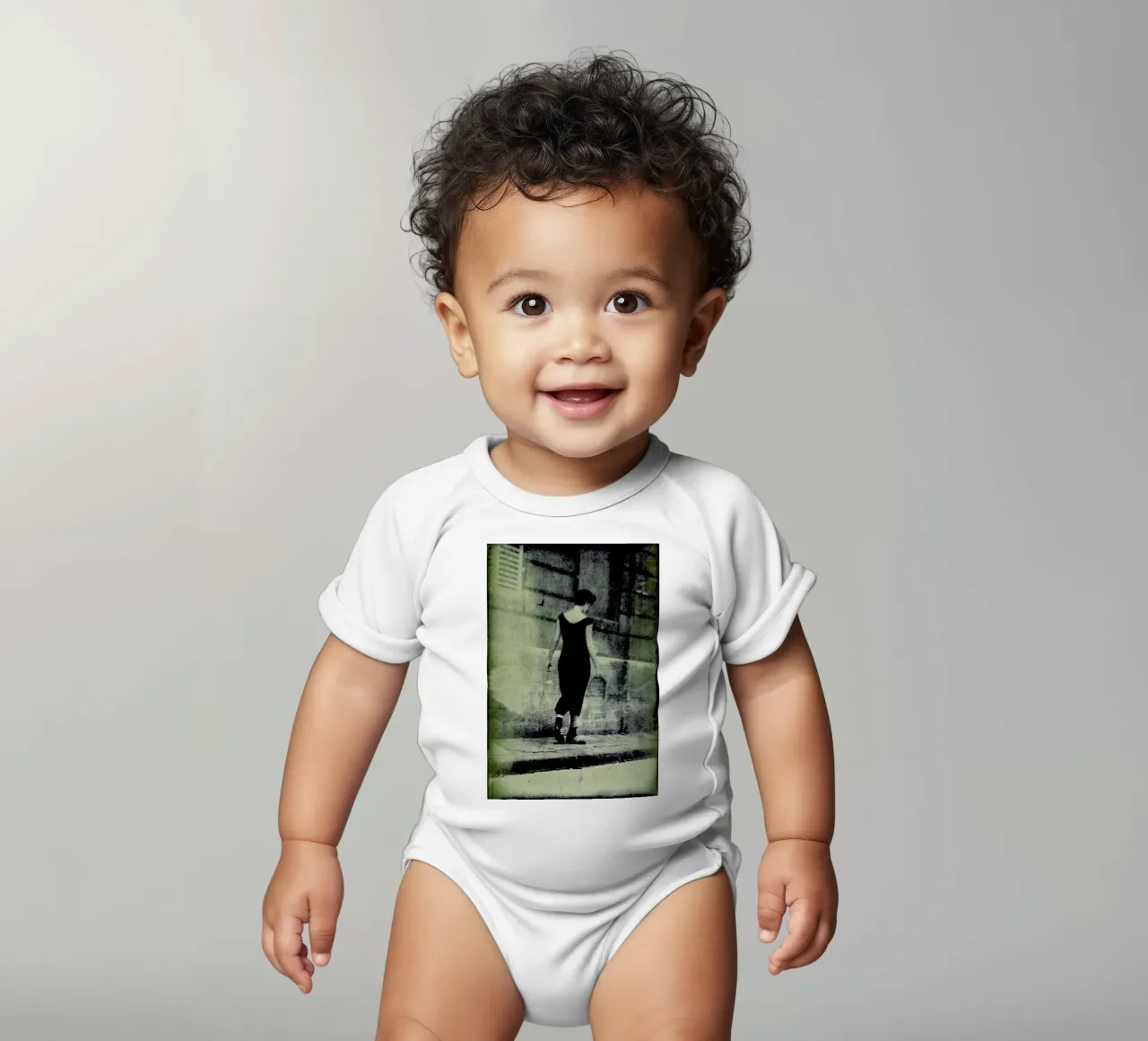 Lost in Paris body neonato maniche corte da Sophie Etchart