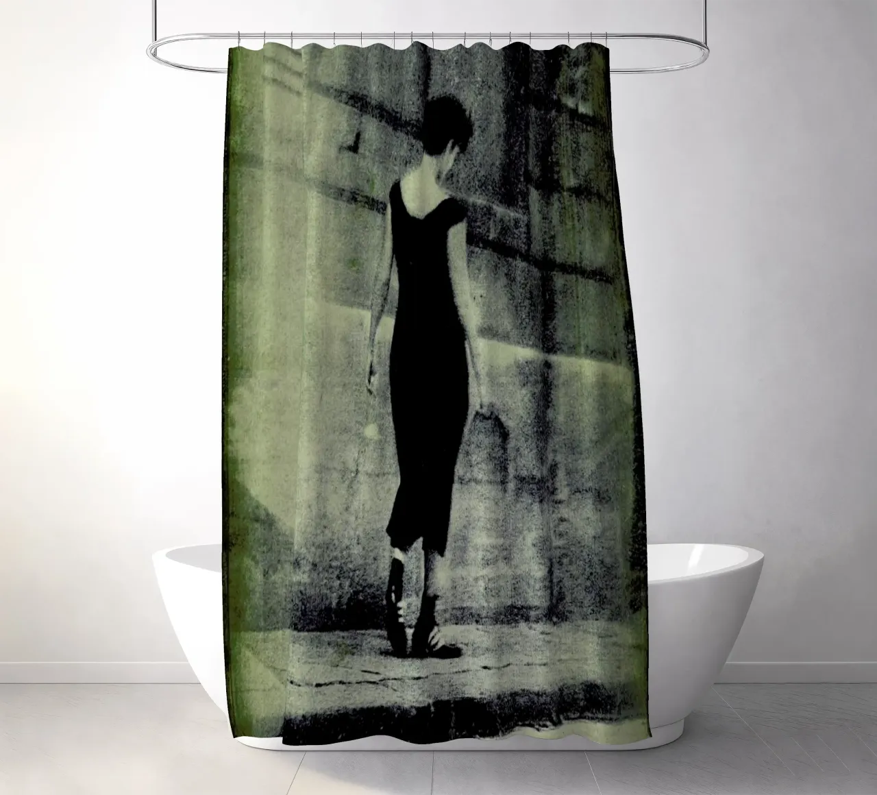 Lost in Paris shower curtain by Sophie Etchart