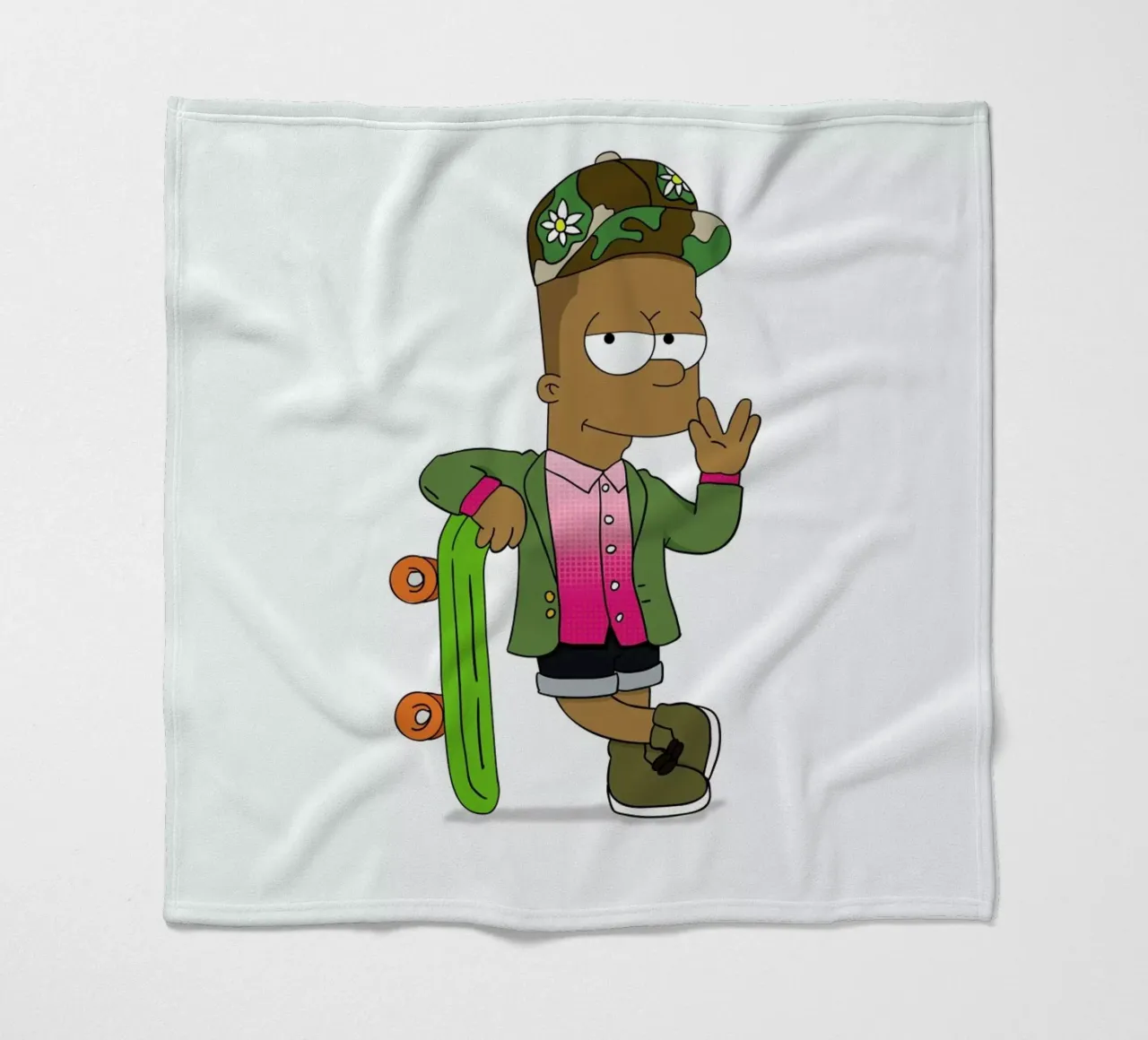 Bart Williams fleece blanket by Zhi Yun Zhang