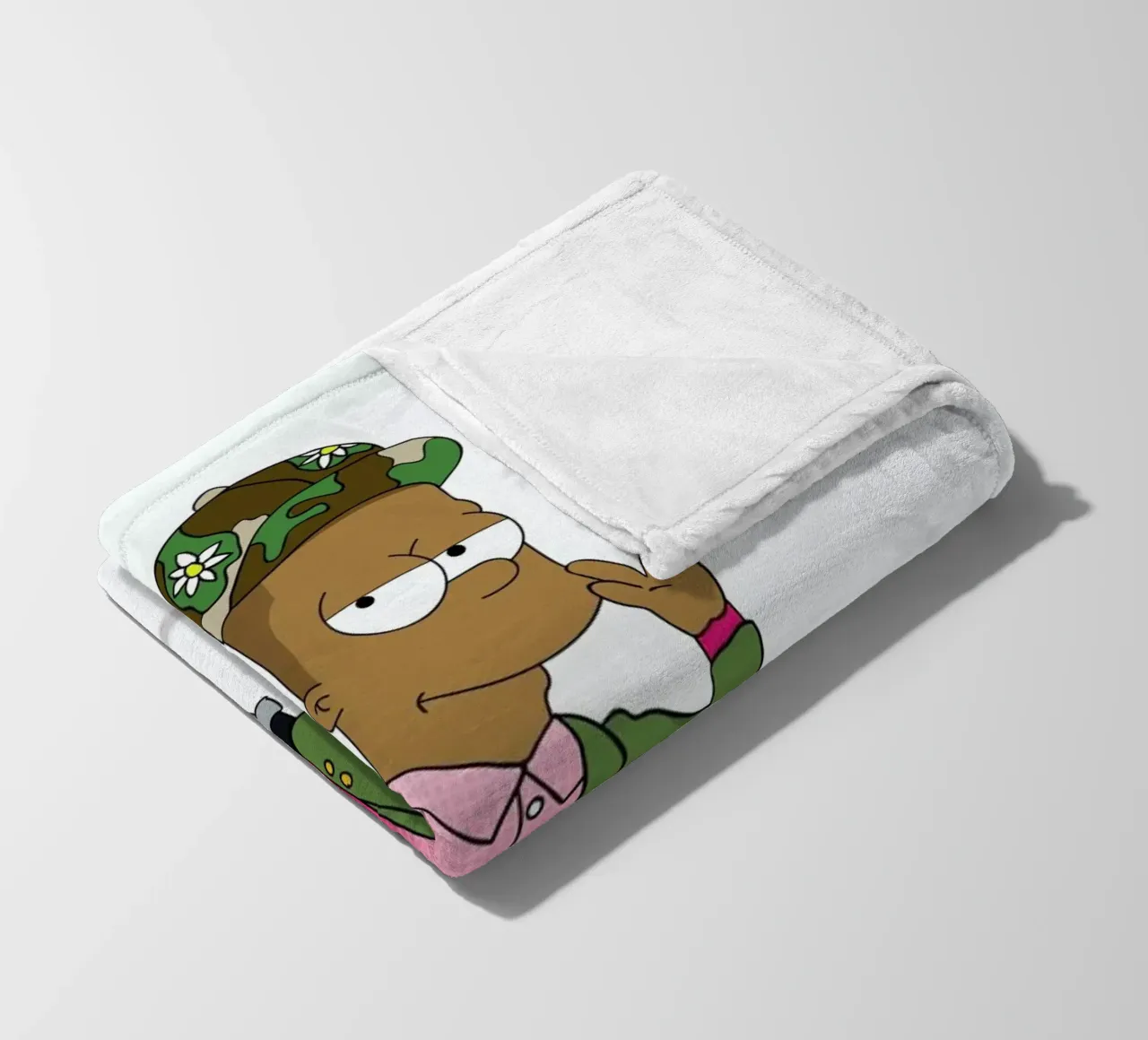 Bart Williams fleece blanket by Zhi Yun Zhang