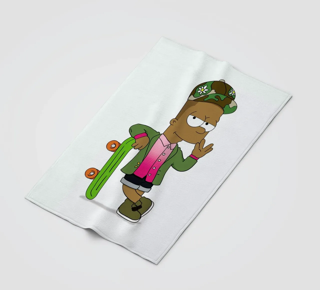 Bart Williams fleece blanket by Zhi Yun Zhang