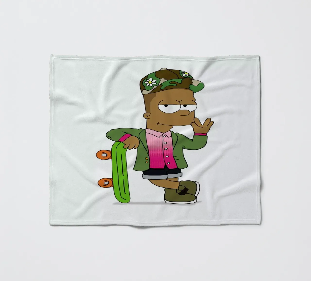 Bart Williams fleece blanket by Zhi Yun Zhang