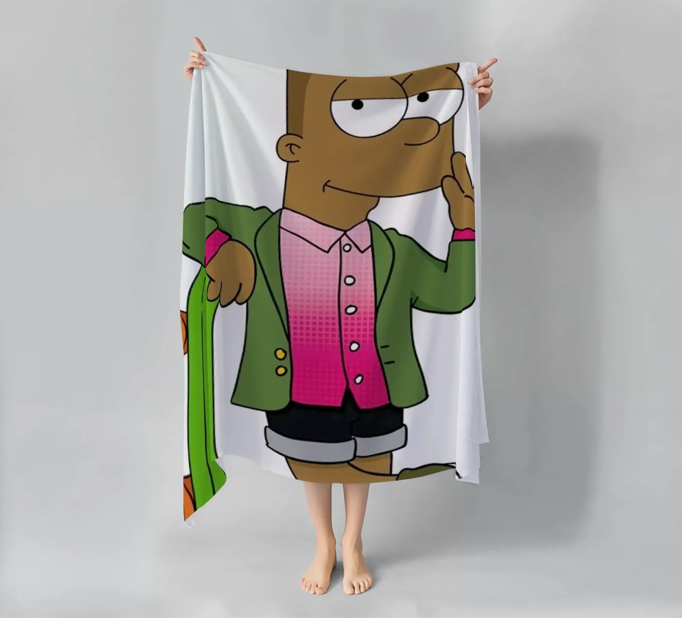 Bart Williams strandhanddoek van Zhi Yun Zhang