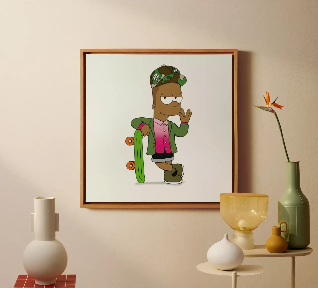 Bart Williams canvas by Zhi Yun Zhang