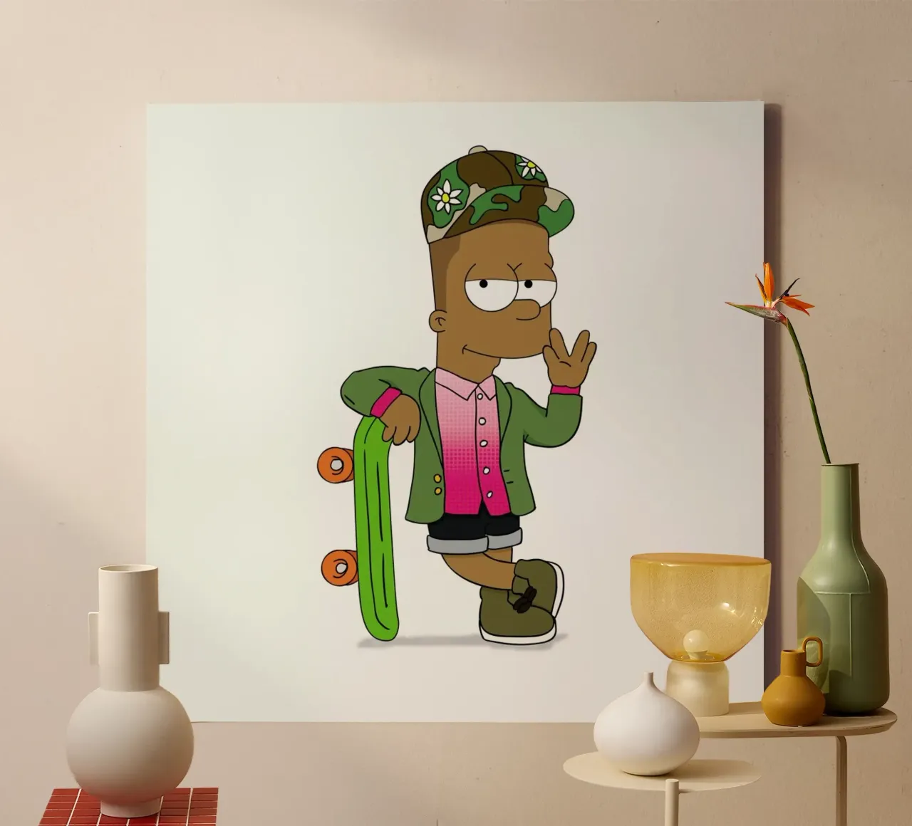 Bart Williams canvas by Zhi Yun Zhang