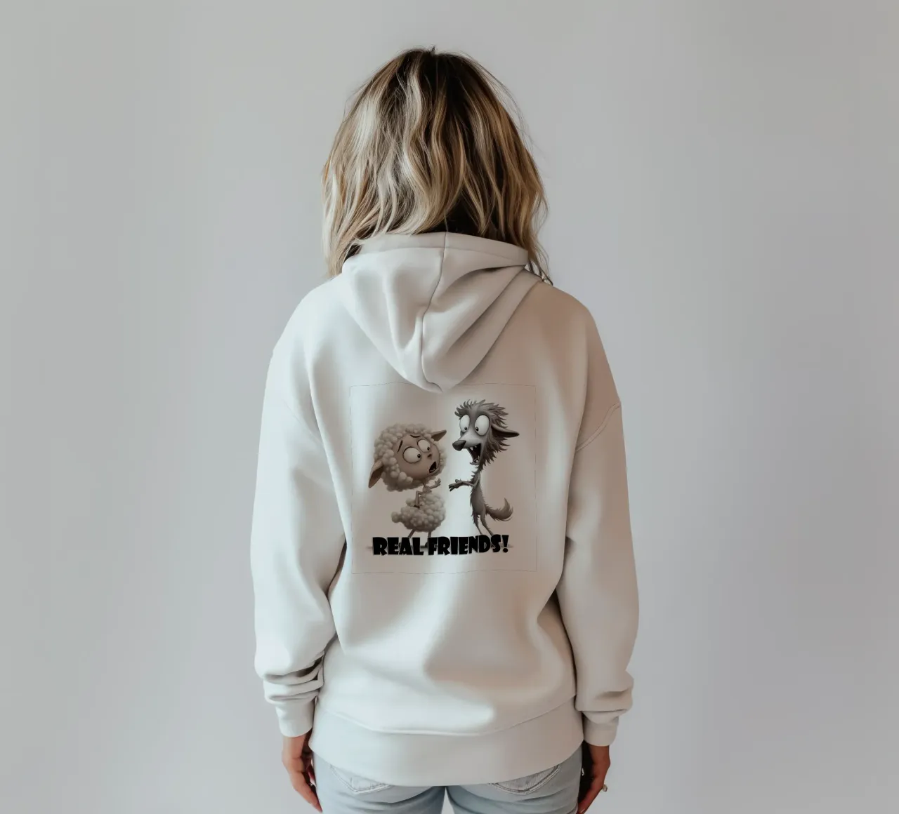 Amici veri e amici falsi felpa con cappuccio da Motivate-Today