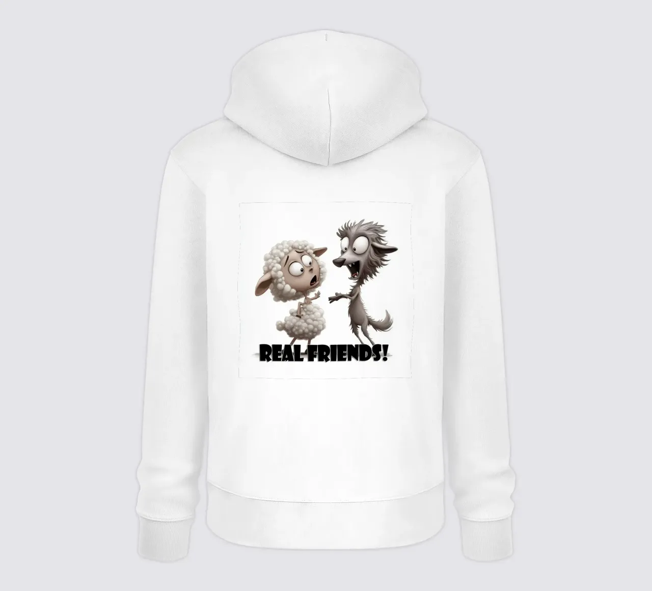Amici veri e amici falsi felpa con cappuccio da Motivate-Today