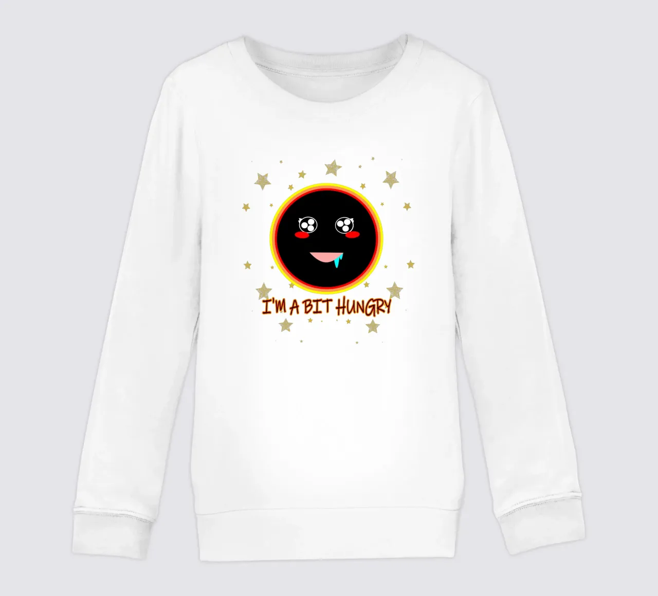 J'ai un peu faim Foodie Mignon Trou noir Kawaii sweat enfant de sillyindustries