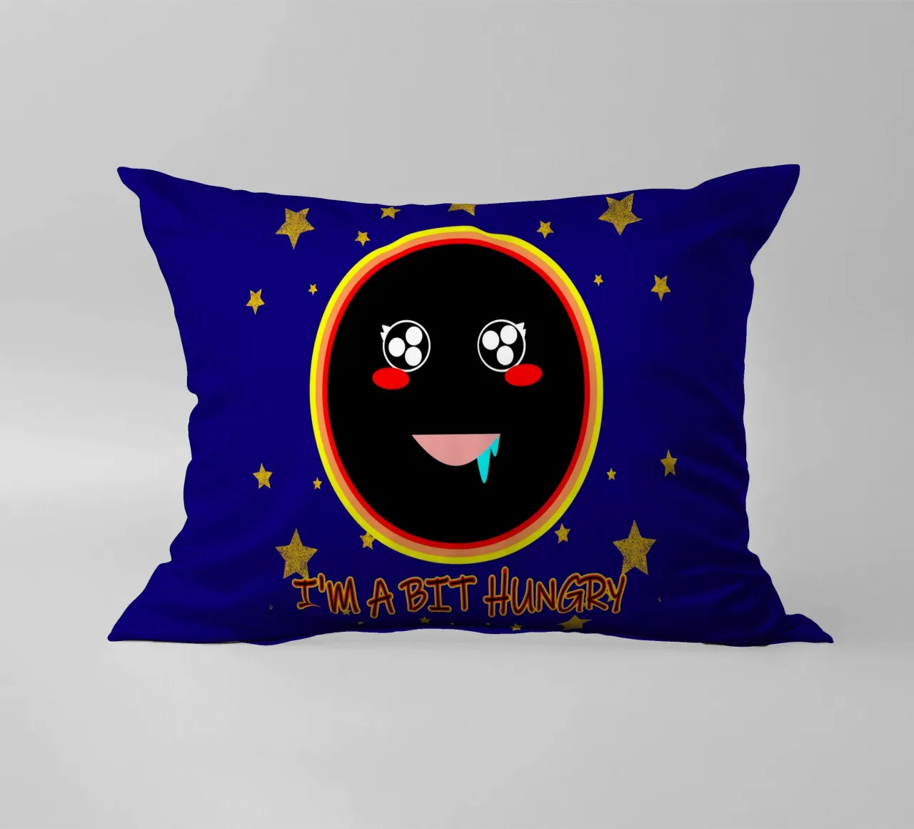J'ai un peu faim Foodie Mignon Trou noir Kawaii coussin de sillyindustries