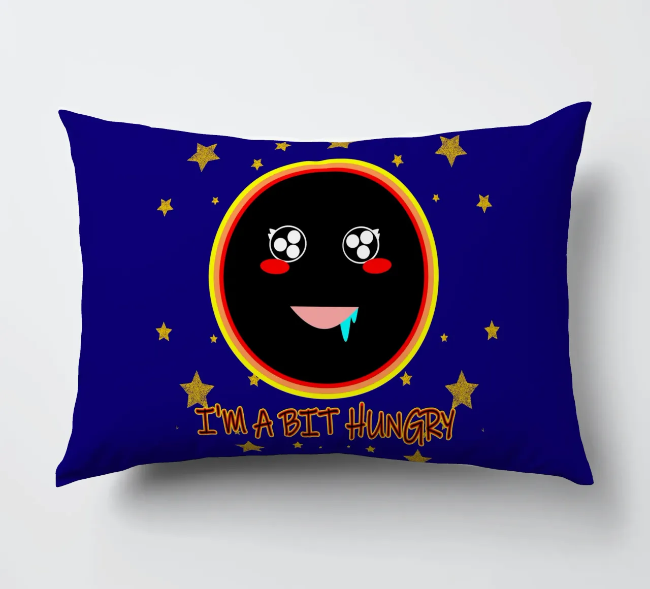 J'ai un peu faim Foodie Mignon Trou noir Kawaii coussin de sillyindustries