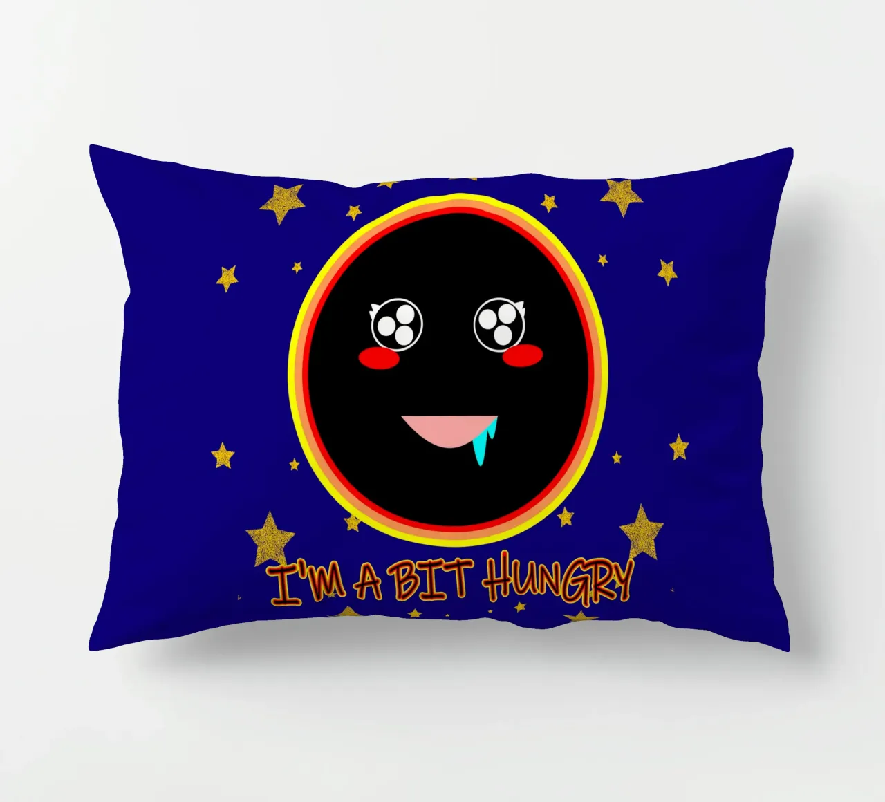 J'ai un peu faim Foodie Mignon Trou noir Kawaii coussin de sillyindustries
