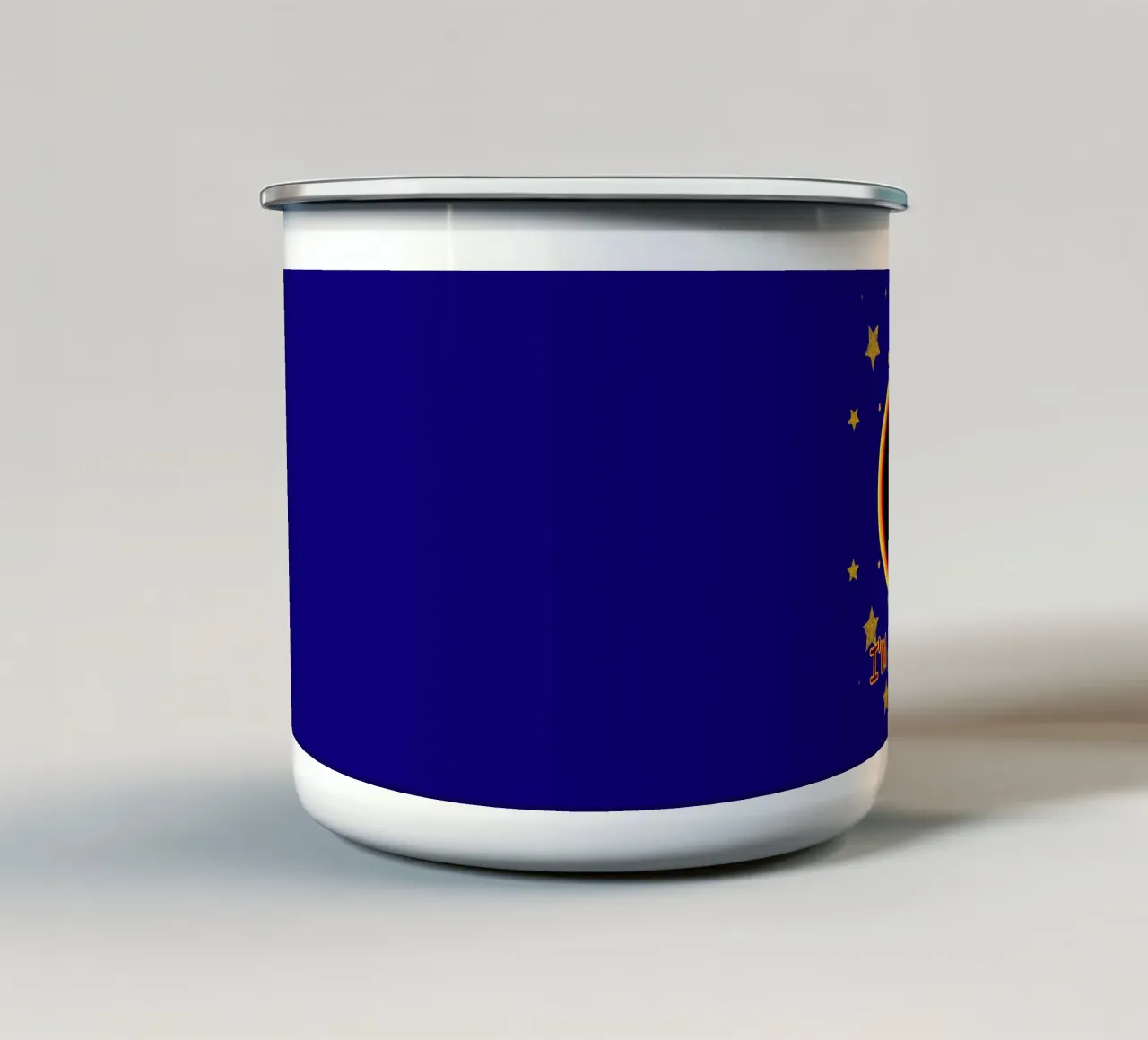 J'ai un peu faim Foodie Mignon Trou noir Kawaii mug en émail de sillyindustries