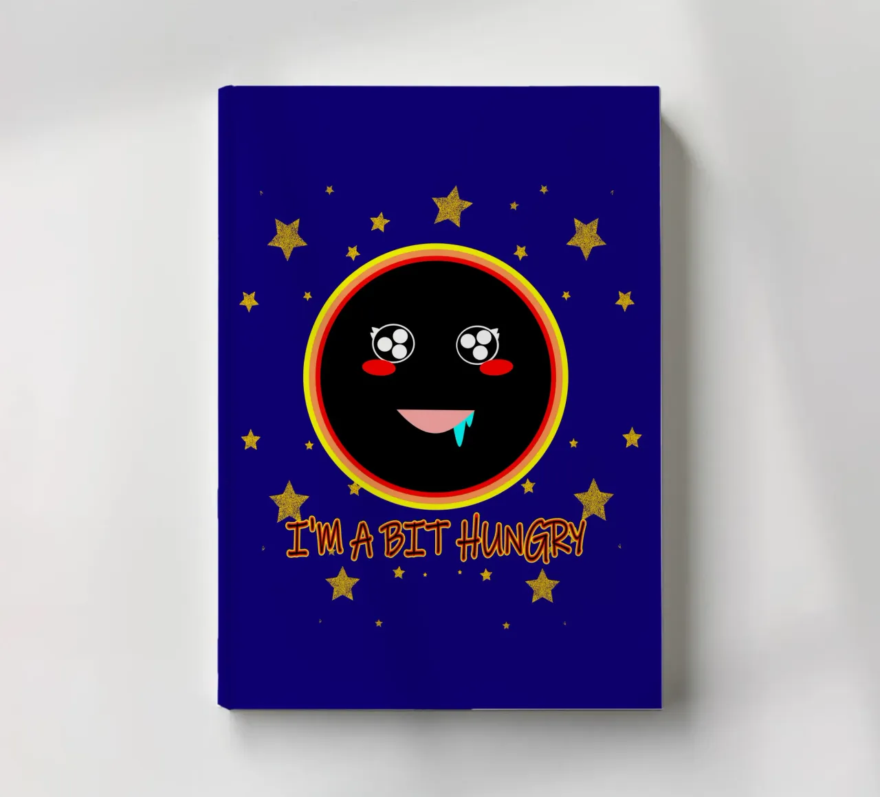 J'ai un peu faim Foodie Mignon Trou noir Kawaii carnet de notes de sillyindustries