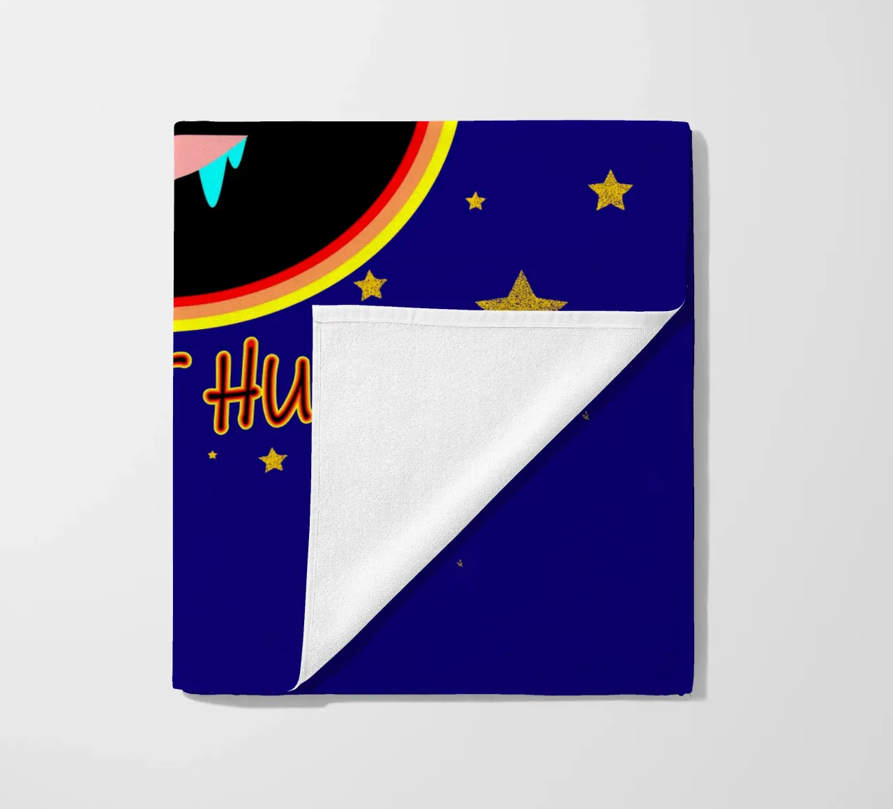 J'ai un peu faim Foodie Mignon Trou noir Kawaii serviette de plage de sillyindustries