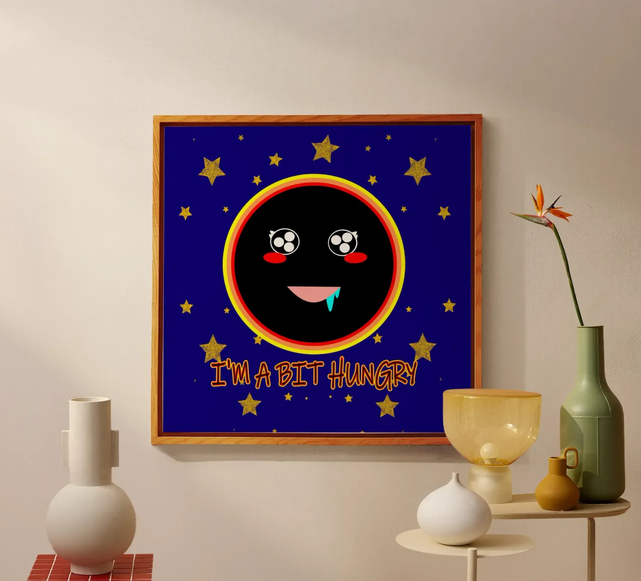 J'ai un peu faim Foodie Mignon Trou noir Kawaii plexiglas de sillyindustries