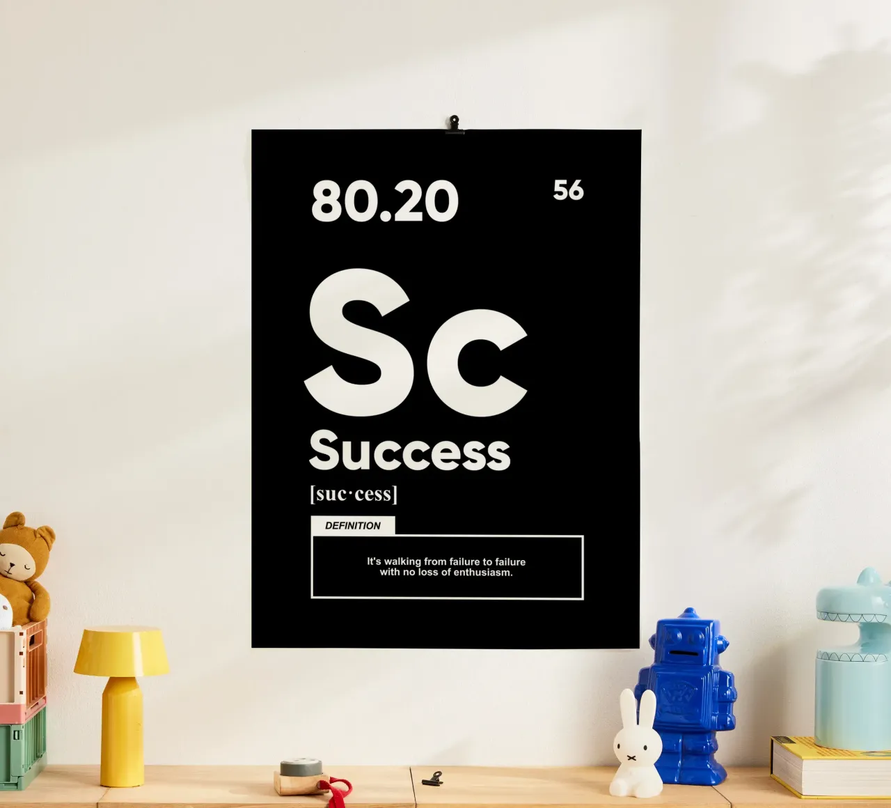 Définition de la réussite | Citation de motivation poster de Inspirify