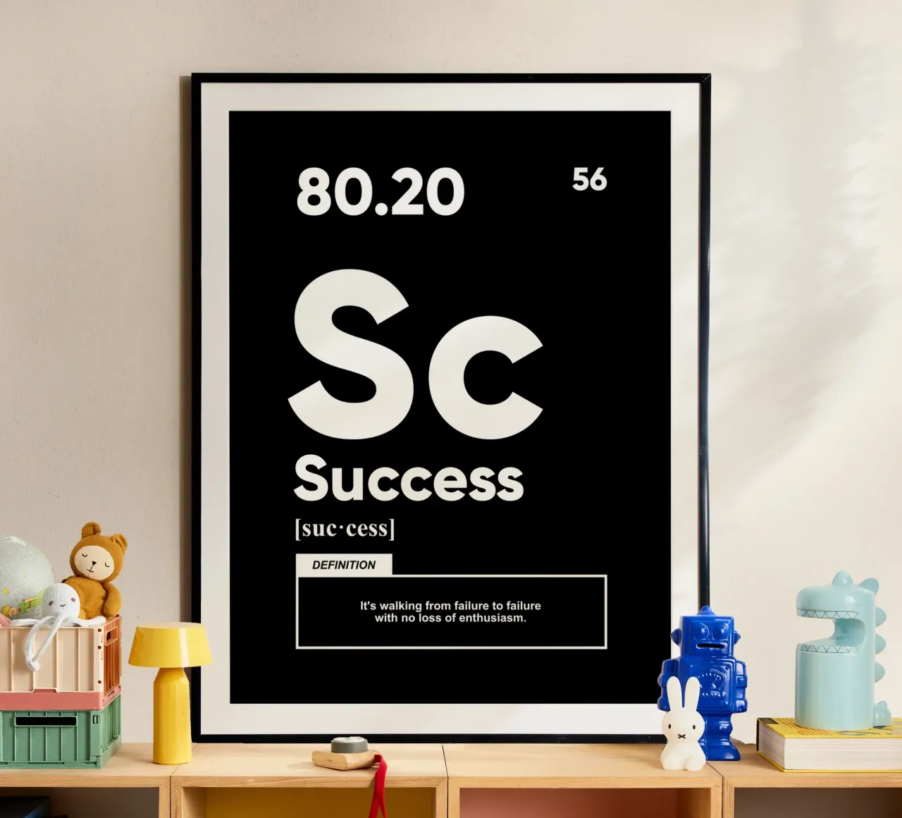 Définition de la réussite | Citation de motivation poster de Inspirify