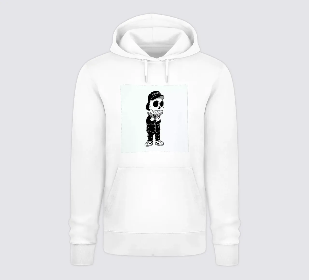 Compton Skull felpa con cappuccio da Zhi Yun Zhang