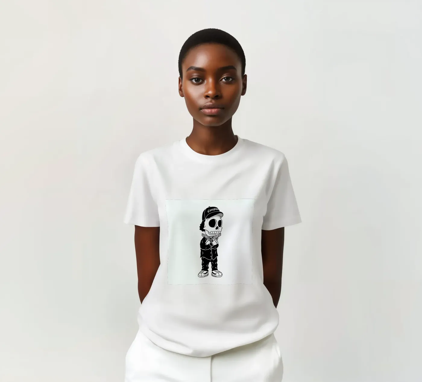 Compton Skull t-shirt da Zhi Yun Zhang